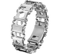 Portátil hombres al aire libre multifunción herramienta destornillador herramienta campo supervivencia pulsera 3cm kit emergencia bicicleta multi herramienta Argent