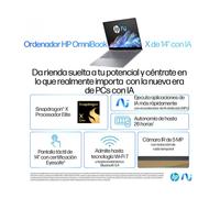 Portatil hp omnibook x 14 - fe0008ns x1e - 78 - 100 - 16gb - ssd 1tb - 14 pulgadas tactil - w11h