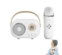 Portátil Karaoke System, multifunción Karaoke Machine, Karaoke with Voice Effects, Multifunction Karaoke Setup, Compact Karaoke Machine for Kids Adults (White, Pink, Light Green, Light Yellow)