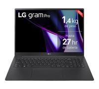 LG gram 17Z90T-G.AD8BB Ordenador Portátil 17 Pulgadas Intel Core Ultra7 255H, 32 GB RAM, 2TB SSD, Panel IPS Antirreflejo, WQXGA, 1.350 g, 20 Horas, Windows 11 Home, Negro, Teclado QWERTY Español