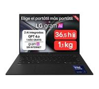 Portátil LG Gram 14ZD90U-G.AX85BN 14" Intel Core Ultra 7 355 32GB 512GB SSD Intel Graphics Sin Sistema Operativo