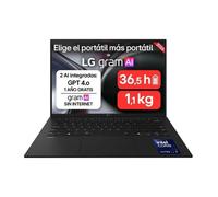 Portátil lg gram 14zd90u-g.ax85bn intel core ultra 7-355/ 32gb/ 512gb ssd/ 14'/ sin sistema operativo (14ZD90U-G.AX85BN)