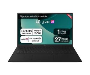 Portátil LG Gram 15ZD80T-G.AX55B Ryzen AI 5-340/ 16GB/ 512GB SSD/ 15.6/ Sin Sistema Operativo