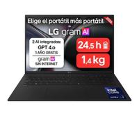 Portátil LG Gram 17Z90TL 17" Intel Core Ultra 7 258V 32GB 512GB SSD Intel Arc FreeOS