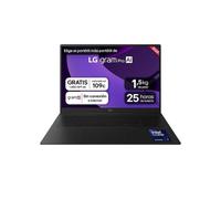 Portátil 17" LG gram pro 17Z90TR, Windows 11, Intel® Core™ Ultra7 , 32 GB RAM , 1TB SSD, NVIDIA RTX5050 con GDDR7 8GB , Pantalla IPS (2560*1600),ligero, 1.479 g, 25 hs, AI, Negro - 17Z90TR-E.AD88B