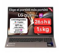 Portátil LG gram Pro 17Z90UB-H.AU96BN 17" Intel Core Ultra X9 388H 32GB 512GB SSD Intel Arc B390 Windows 11 Home