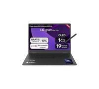 Portátil 16" LG gram Pro 2en1 - 16T90TP, Windows 11, Intel® Arrow Lake H, 32 GB RAM, 1TB SSD, Panel OLED WQXGA+ (2880x1800), Ligero 1,4 kg, 19 h, AI, Negro - 16T90TP-K.AD88B