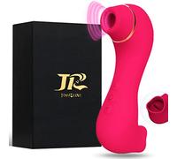 Portátil Masajeador, Ŝạtisfacęr sùcciønadør pro 5 original Con 10 Modos de masaje Lamiendo y Inhalación,Masajeador de cuello para relajarse,Puede masajear la cintura/pantorrilla (Púrpura D)