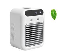 Portátil mini aire acondicionador refrigerador - 2 velocidades, 500 ml Ice Tank, 20 dB Quiet, USB Powered Evaporative Cooler for Home, Office and Camping