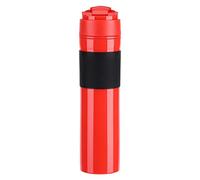 Portátil Mini Máquina de Espresso Mano Presión Caffe Máquina de Espresso Compacto Manual Cafetera para Oficina Casa Viajes Aire Libre [Rojo]