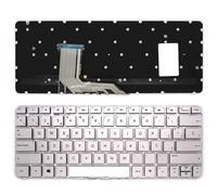 PORTATIL MOVIL - Teclado Compatible con HP Spectre 13-4000 13-4100 13-4200 X360 Plata SIN Marco