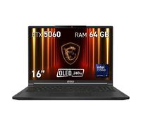 Portátil MSI Stealth 16 AI A2HWFG-076ES 16" Intel Core Ultra 9 285H 64GB 2TB SSD RTX 5060 8GB OLED