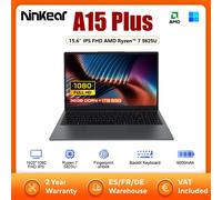 Portátil Ninkear A15 Plus AMD Ryzen ™ 7 5825U 15.6" IPS FHD Notebook 32G DDR4 1TB SSD Windows 11 Wifi 6 Computadora portátil para juegos 32GB DDR4 + 1TB SSD