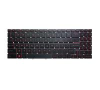Portátil Nuevo Negro sin Teclado retroiluminado Rojo Word para MSI Creator Z16 HX Studio/Katana GF66 GF76 / Pulse GL66 GL76 español SP sin Marco