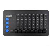 Portátil para consola DMX, 32 canales, caja de metal, funciona con batería tipo C para DJ, escenarios, bares, pubs, sistemas de iluminación, efectos de iluminación