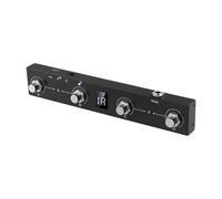 Portátil para controlador de pedal midi de 4 botones de metal recargable | 12 horas de duración de la batería, carga rápida de 2,5 horas, celda de litio recargable, rendimiento ininterrumpido