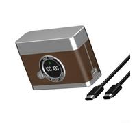 Portátil para la caja de la central eléctrica para las baterías NP-W235 | Carcasa dura ABS, tamaño de 10 x 7,6 x 4 cm, se adapta a celdas NP-W235, diseño de viaje a prueba de golpes, negro o caqui