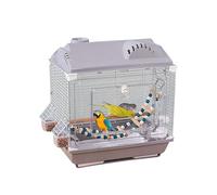 portátil para mascotas - Compact Parrot Travel Crate for Indoor Comfort | Ventilated Housing with Lock Doors and Foldable Design Helping Conures, Finches, and Small Birds Stay Safe On Vacation