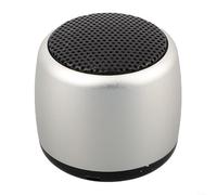 Portátil para mini altavoz inalámbrico con capacidad para uso personalizado de caja de sonido que ofrece un rendimiento de audio rico (plateado)