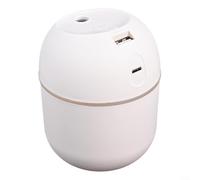 Portátil para mini humidificador, difusor de aire de niebla fría USB de 220 ml con luz nocturna de 7 colores, funcionamiento silencioso para el hogar, oficina, computadora, aceite esencial de