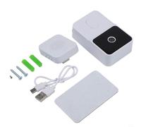 Portátil para timbre inteligente con salida de video HD y audio bidireccional intercomunicador monitoreo en tiempo real desde cualquier ubicación utilizando aplicación batería integrada de 800 mAh