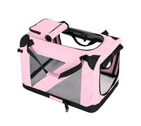 Portátil para Transportin Gato, Jaula Blanda Trasportines Gato, para Interiores Y Exteriores, Disponible en Varios Tamaños Y Colores(Pink,23.6in/60cm)