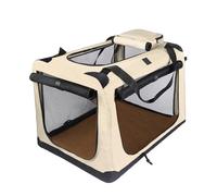 Portátil para Transportin Gato, Jaula Blanda Trasportines Gato, para Interiores Y Exteriores, Disponible en Varios Tamaños Y Colores(Beige,19.6in/50cm)
