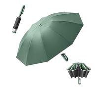 Portátil Paraguas Plegable Invertido de Viaje Mango de Apertura/Cierre Automático Capa de Revestimiento/Protección UV Anti UPF 50 99,9% Paraguas de Golf Hombres Mujeres Diseño de Mango de Mosquetón