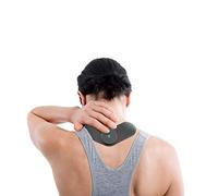 Portátil pequeño masajeador de espalda y cuello inteligente masajeador de pies con masaje de hoja herbaria masaje de amasamiento profundo para cuello, espalda, hombro, uso en viaje, casa, coche, oficina - aplicación de supervivencia