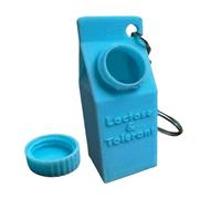 Portátil Pill Organizer, Milk Box Keyring, Cute Pill Storage Box, Travel Pills Case, Impermeable Daily Medicine Keychains, Compact Holder For Backpack 8x3x2cm