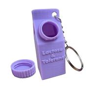 Portátil Pill Organizer, Milk Box Keyring, Cute Pill Storage Box, Travel Pills Case, Impermeable Daily Medicine Keychains, Compact Holder For Backpack 8x3x2cm