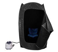 PortáTil Plegable En Casa Tienda De Vapor Sauna para SPA En Casa Sauna A Generador De Vapor Personal Aislada De 4 Capas Cabina BañOs De Sauna con Control Remoto80*80 * 135cm (negro)