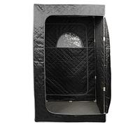 PortáTil Plegable En Casa Tienda De Vapor Sauna para SPA En Casa Sauna A Generador De Vapor Personal Aislada De 4 Capas Cabina BañOs De Sauna con Control Remoto Y Silla Y Accesorios-negro
