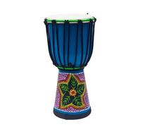 Portátil Principiante Yembé Parche de Piel de Cabra, 8 Pulgadas Tambor Djembe con Bolsa Correa Campana de Mano, Djembe Drum Tallado a Mano Viaje(8-inch-D)