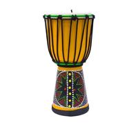 Portátil Principiante Yembé Parche de Piel de Cabra, 8 Pulgadas Tambor Djembe con Bolsa Correa Campana de Mano, Djembe Drum Tallado a Mano Viaje(8-inch-B)
