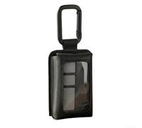 Portátil puerta de garaje abridor caso con mosquetón anti-pérdida correa PU negro para cubierta protectora delgada 8.5x5.8cm para el hogar viaje ajuste