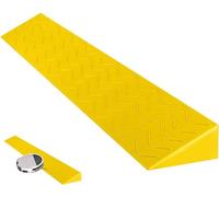 Portátil Rampas de umbral, Silla de Ruedas Rampa, Movilidad Scooter Rampas, Barrido Interior Robot Puertas Bordillo Rampa, Antideslizante Sólido Puerta Umbral Silla de Ruedas Rampa(Yellow,100*8*2cm)