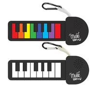 Portátil Roll Up Piano, Foldable Silicone Keyboard, Rechargeable Built in Speaker, Electronic Musical Instrument Perfect for School and Outdoor Activities, 8.54x5.2x0.79 Inches