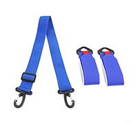 Portátil Snowboard Carrier Strap Hecho de Nylon Longitud ajustable 65 115cm Cierre de cierre táctil seguro (azul)