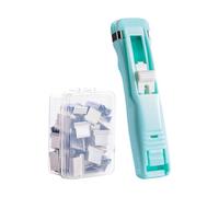 Portátil Sujetapapeles | Dispensador de Sujetapapeles Ahorrador de Espacio | Dispensador manual de pinzas para papel | Para dormitorio, apartamento, centro escolar, organización de documentos, materia