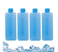 Portátiles Bolsas Hielo Para Neveras, 4PCS Bloques Hielo Reutilizables Congeladores, Larga Duración Bloques Hielos Neveras Portátiles Cajas De Cristals, Mini Bloque Hielos Congelador Lonchera Bolsas