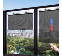 Portátiles Temporales Parasol con Ventosa Persiana Enrollable Telescópica Interior Cortina para Cortinas Enrollables Dormitorio 1 Piezas