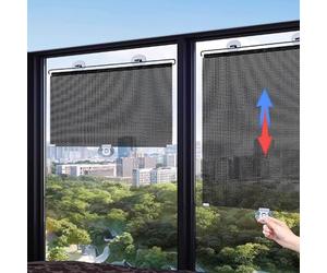 Portátiles Temporales Parasol con Ventosa Persiana Enrollable Telescópica Interior Cortina para Cortinas Enrollables Dormitorio 1 Piezas