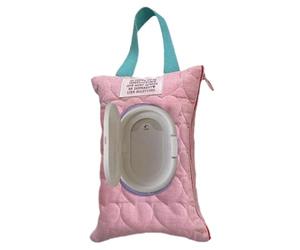 Portatoallitas para bebé - acolchada de gran capacidad para exteriores | Accesorio portátil para toallitas húmedas nómadas | Para viajes diarios, camping, baño, cochecito, Vo