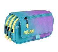 Portatodo 4 Compartimentos con Solapa Sunset Turquesa 24x13x10 cm