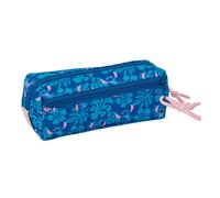 Safta STITCH LILO - Portatodo Triple Pequeño, Estuche Infantil, Estuche Niño, Ideal para Niños en Edad Escolar, Cómodo y Versátil, Calidad y Resistencia, 22x6x8.5 cm