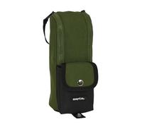 Safta DARK FOREST - Portatodo con Asa, Estuche Infantil, Estuche Niño, Ideal para Niños en Edad Escolar, Cómodo y Versátil, Calidad y Resistencia, 6x21x6 cm, Color Verde Caqui/Negro