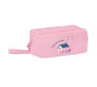 Portatodo Cuadrado Grande Reciclado Glowlab Kids "Sweet Home" 22 x 10 x 10 cm.