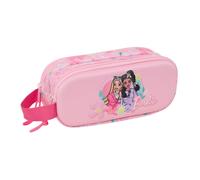 BARBIE - Portatodo Doble 3D, Estuche Infantil, Estuche Niño, Ideal para Niños en Edad Escolar, Cómodo y Versátil, Calidad y Resistencia, 21x6x8 cm