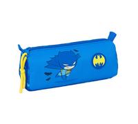 Safta Batman Preescolar - Portatodo con Cremallera y Compartimiento, Estuche Infantil, Estuche Niño, Ideal para Niños en Edad Escolar, Cómodo y Versátil, Calidad y Resistencia, 21x7x8 cm